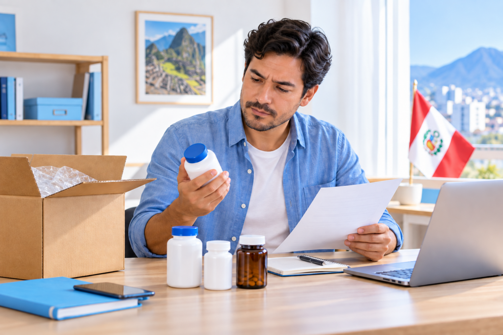 Cuántas vitaminas y suplementos puedes traer al Perú