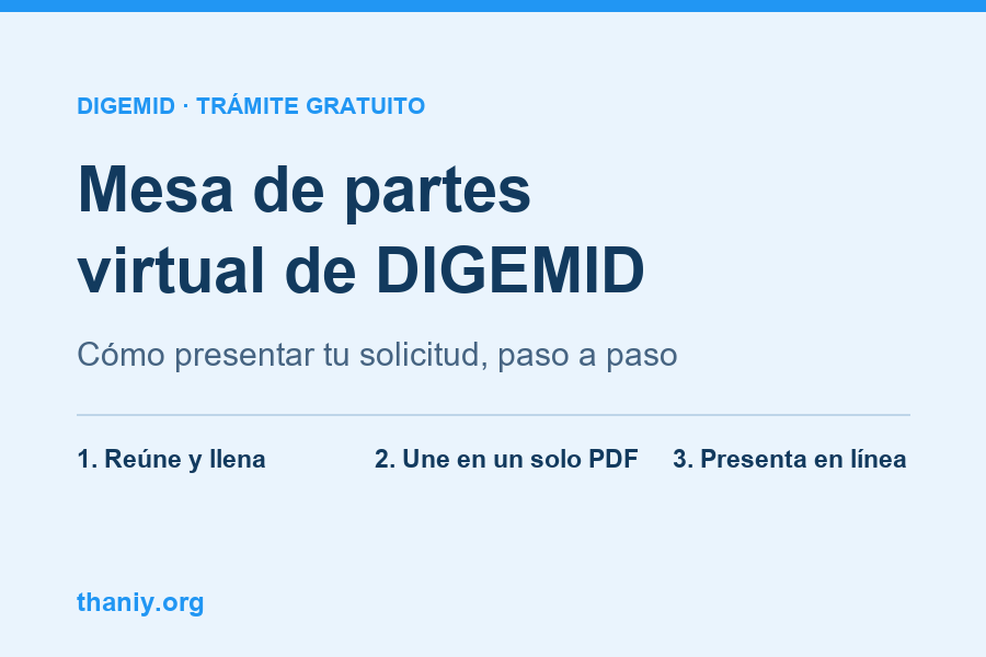 Mesa de partes virtual de DIGEMID: cómo presentar tu solicitud paso a paso